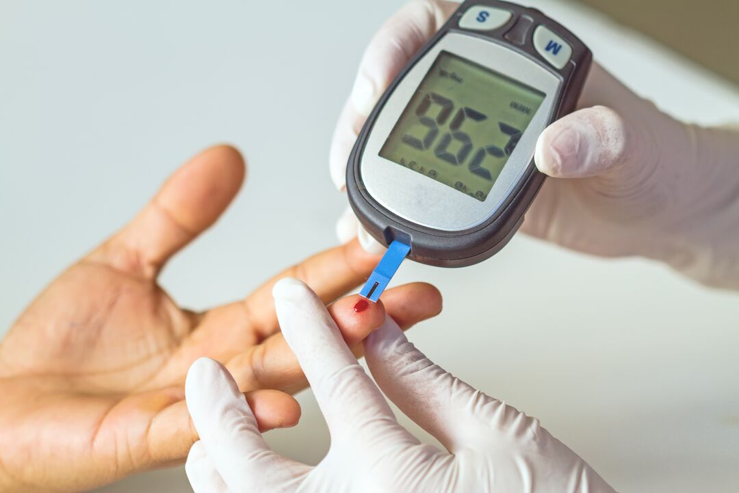 High sugar level during examination before taking Glucoren